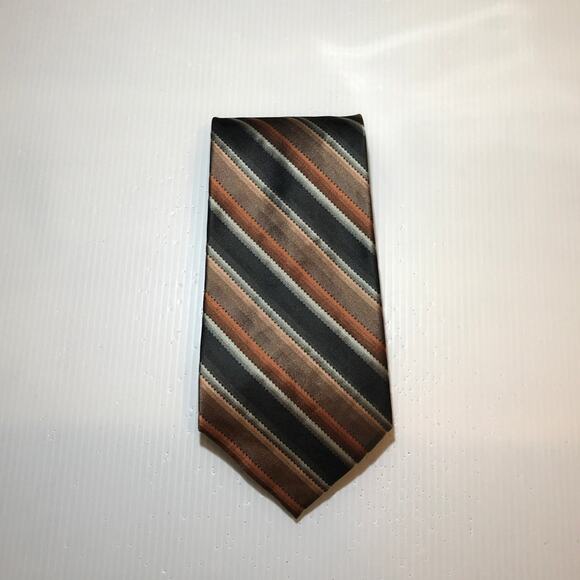 Pierre Cardin Striped Silk Classic Wide Men Necktie - Picture 1 of 5
